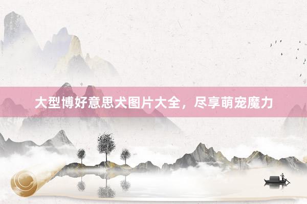 大型博好意思犬图片大全，尽享萌宠魔力